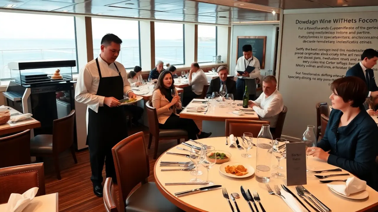 cruise line with best food